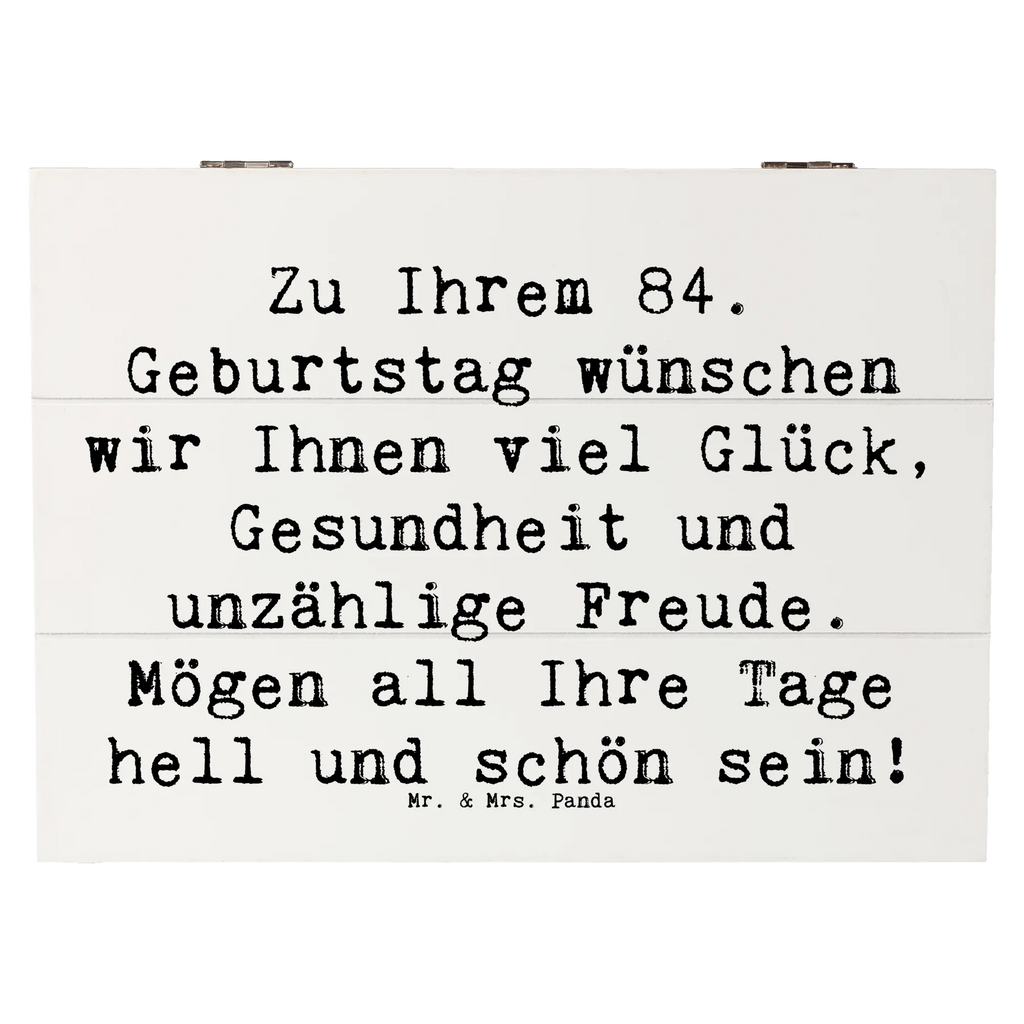 Holzkiste Spruch 84. Geburtstag Glückwünsche Holzkiste, Kiste, Schatzkiste, Truhe, Schatulle, XXL, Erinnerungsbox, Erinnerungskiste, Dekokiste, Aufbewahrungsbox, Geschenkbox, Geschenkdose, Geburtstag, Geburtstagsgeschenk, Geschenk