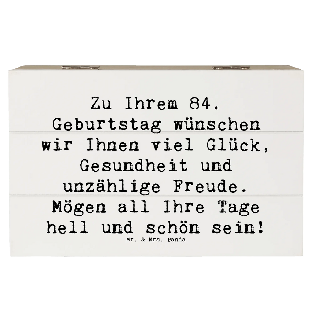 Holzkiste Spruch 84. Geburtstag Glückwünsche Holzkiste, Kiste, Schatzkiste, Truhe, Schatulle, XXL, Erinnerungsbox, Erinnerungskiste, Dekokiste, Aufbewahrungsbox, Geschenkbox, Geschenkdose, Geburtstag, Geburtstagsgeschenk, Geschenk