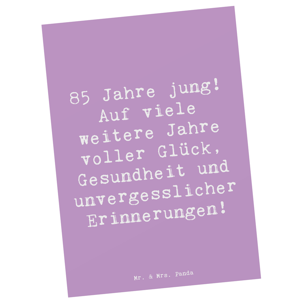 Postkarte Spruch 85. Geburtstag Freude Postkarte, Karte, Geschenkkarte, Grußkarte, Einladung, Ansichtskarte, Geburtstagskarte, Einladungskarte, Dankeskarte, Ansichtskarten, Einladung Geburtstag, Einladungskarten Geburtstag, Geburtstag, Geburtstagsgeschenk, Geschenk