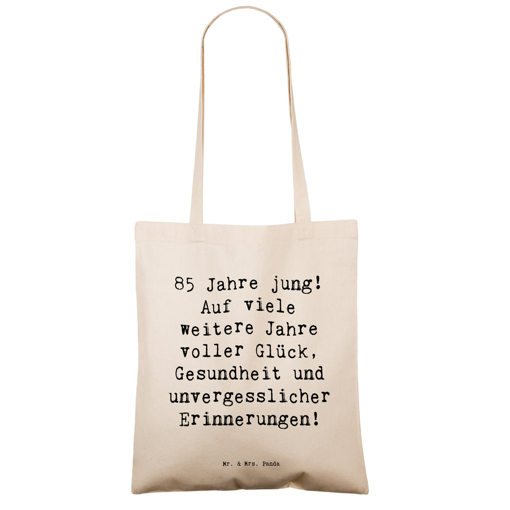 Tragetasche Spruch 85. Geburtstag Freude Beuteltasche, Beutel, Einkaufstasche, Jutebeutel, Stoffbeutel, Tasche, Shopper, Umhängetasche, Strandtasche, Schultertasche, Stofftasche, Tragetasche, Badetasche, Jutetasche, Einkaufstüte, Laptoptasche, Geburtstag, Geburtstagsgeschenk, Geschenk