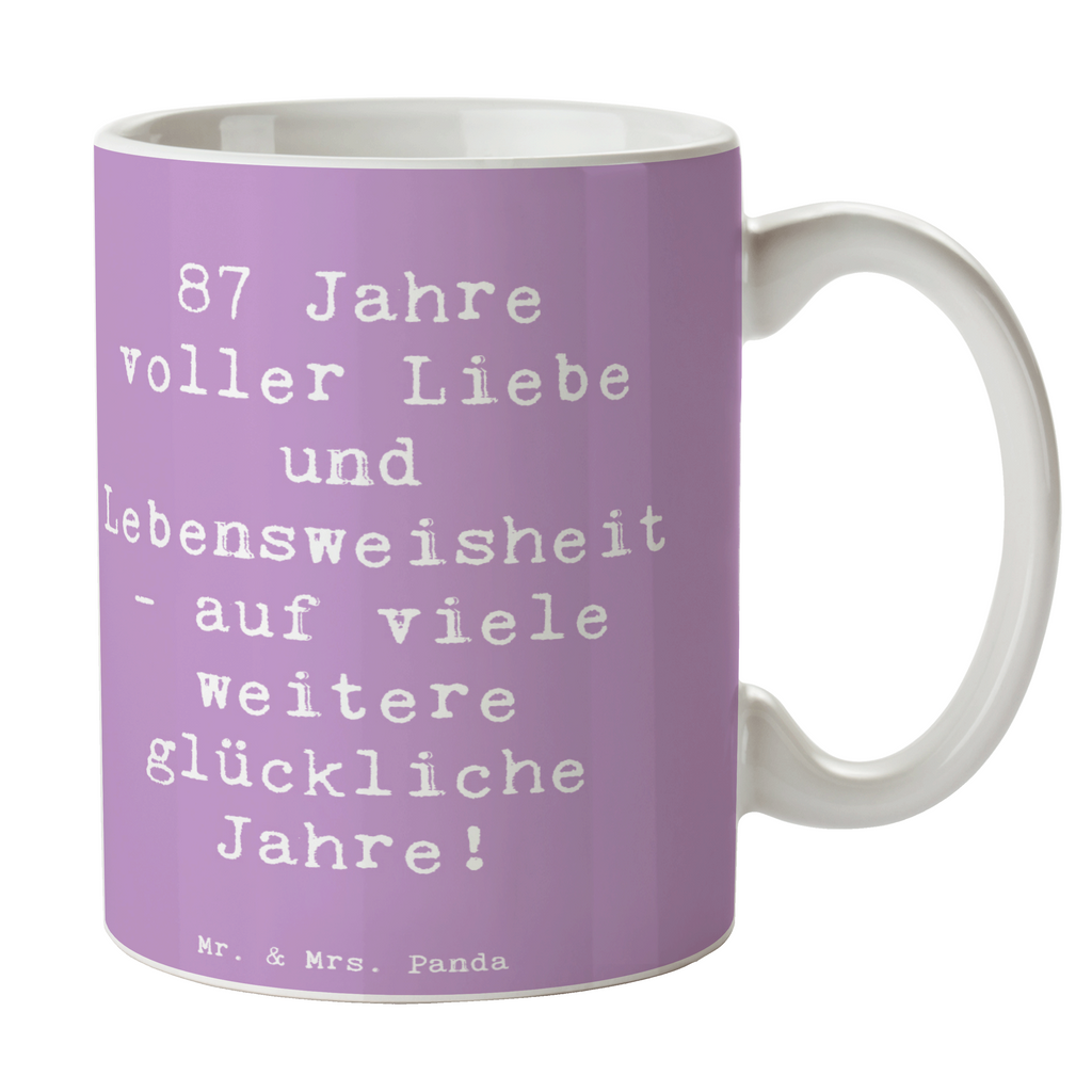 Tasse Spruch 87. Geburtstag Liebe Tasse, Kaffeetasse, Teetasse, Becher, Kaffeebecher, Teebecher, Keramiktasse, Porzellantasse, Büro Tasse, Geschenk Tasse, Tasse Sprüche, Tasse Motive, Kaffeetassen, Tasse bedrucken, Designer Tasse, Cappuccino Tassen, Schöne Teetassen, Geburtstag, Geburtstagsgeschenk, Geschenk