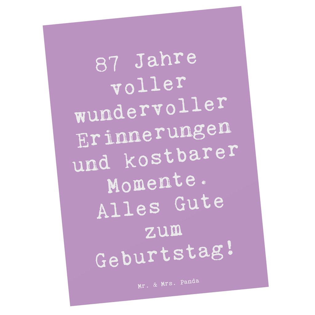 Postkarte Spruch 87. Geburtstag Freude Postkarte, Karte, Geschenkkarte, Grußkarte, Einladung, Ansichtskarte, Geburtstagskarte, Einladungskarte, Dankeskarte, Ansichtskarten, Einladung Geburtstag, Einladungskarten Geburtstag, Geburtstag, Geburtstagsgeschenk, Geschenk