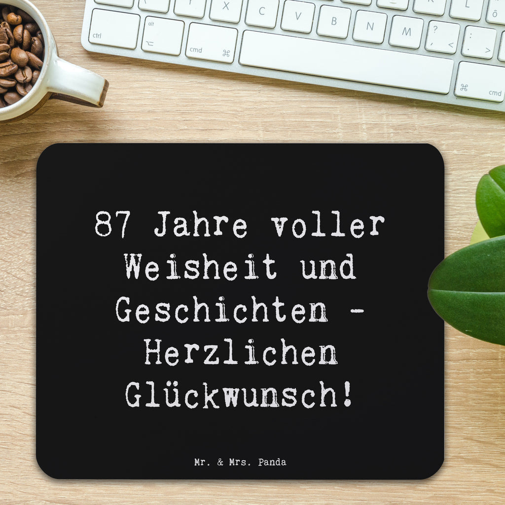 Mauspad Spruch 87. Geburtstag Weisheit Mousepad, Computer zubehör, Büroausstattung, PC Zubehör, Arbeitszimmer, Mauspad, Einzigartiges Mauspad, Designer Mauspad, Mausunterlage, Mauspad Büro, Geburtstag, Geburtstagsgeschenk, Geschenk