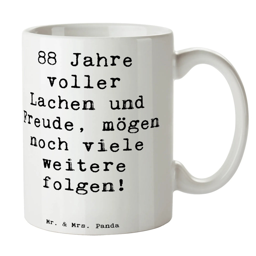 Tasse Spruch 88. Geburtstag Freude Tasse, Kaffeetasse, Teetasse, Becher, Kaffeebecher, Teebecher, Keramiktasse, Porzellantasse, Büro Tasse, Geschenk Tasse, Tasse Sprüche, Tasse Motive, Kaffeetassen, Tasse bedrucken, Designer Tasse, Cappuccino Tassen, Schöne Teetassen, Geburtstag, Geburtstagsgeschenk, Geschenk