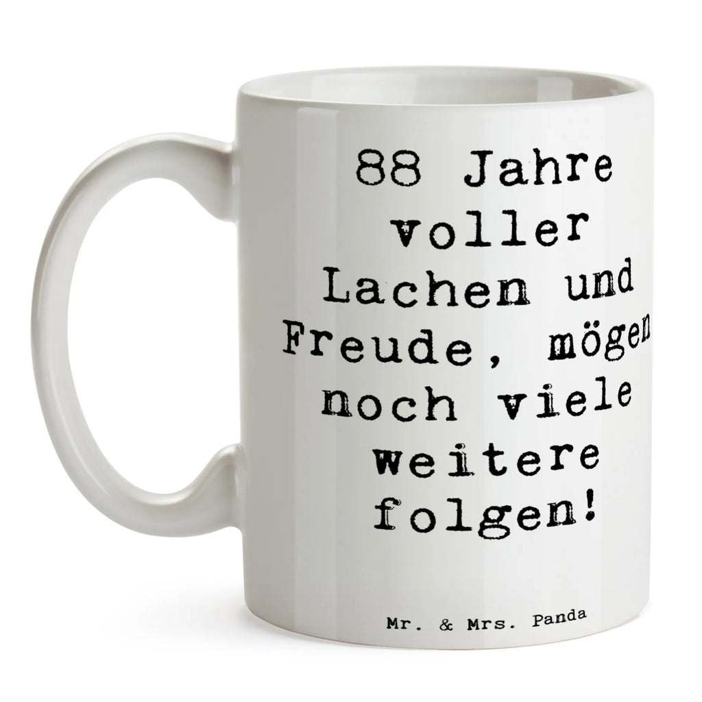 Tasse Spruch 88. Geburtstag Freude Tasse, Kaffeetasse, Teetasse, Becher, Kaffeebecher, Teebecher, Keramiktasse, Porzellantasse, Büro Tasse, Geschenk Tasse, Tasse Sprüche, Tasse Motive, Kaffeetassen, Tasse bedrucken, Designer Tasse, Cappuccino Tassen, Schöne Teetassen, Geburtstag, Geburtstagsgeschenk, Geschenk