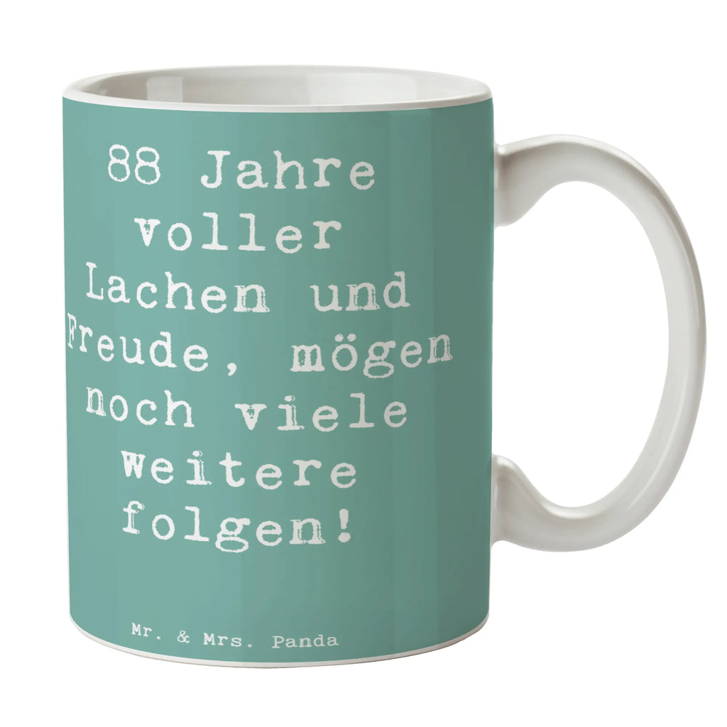 Tasse Spruch 88. Geburtstag Freude Tasse, Kaffeetasse, Teetasse, Becher, Kaffeebecher, Teebecher, Keramiktasse, Porzellantasse, Büro Tasse, Geschenk Tasse, Tasse Sprüche, Tasse Motive, Kaffeetassen, Tasse bedrucken, Designer Tasse, Cappuccino Tassen, Schöne Teetassen, Geburtstag, Geburtstagsgeschenk, Geschenk