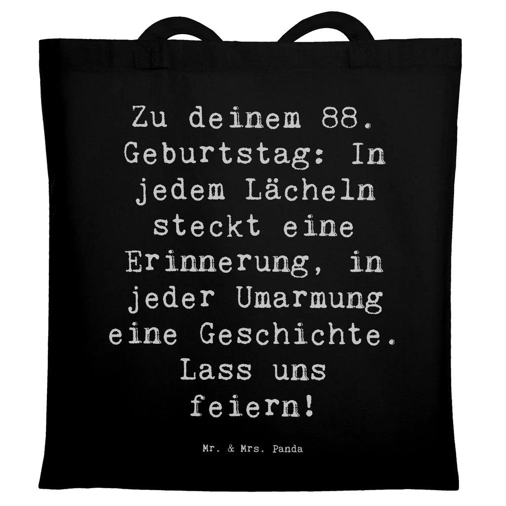 Tragetasche Spruch 88 Geburtstag Beuteltasche, Beutel, Einkaufstasche, Jutebeutel, Stoffbeutel, Tasche, Shopper, Umhängetasche, Strandtasche, Schultertasche, Stofftasche, Tragetasche, Badetasche, Jutetasche, Einkaufstüte, Laptoptasche, Geburtstag, Geburtstagsgeschenk, Geschenk