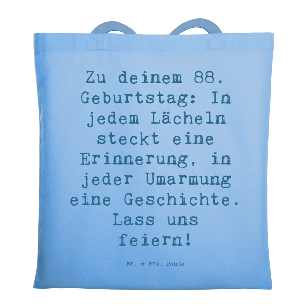 Tragetasche Spruch 88 Geburtstag Beuteltasche, Beutel, Einkaufstasche, Jutebeutel, Stoffbeutel, Tasche, Shopper, Umhängetasche, Strandtasche, Schultertasche, Stofftasche, Tragetasche, Badetasche, Jutetasche, Einkaufstüte, Laptoptasche, Geburtstag, Geburtstagsgeschenk, Geschenk