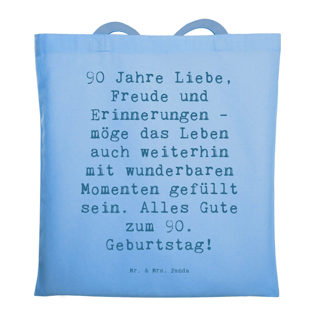 Tragetasche Spruch 90. Geburtstag Beuteltasche, Beutel, Einkaufstasche, Jutebeutel, Stoffbeutel, Tasche, Shopper, Umhängetasche, Strandtasche, Schultertasche, Stofftasche, Tragetasche, Badetasche, Jutetasche, Einkaufstüte, Laptoptasche, Geburtstag, Geburtstagsgeschenk, Geschenk