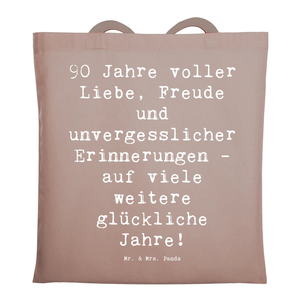 Tragetasche Spruch 90. Geburtstag Liebe Freude Beuteltasche, Beutel, Einkaufstasche, Jutebeutel, Stoffbeutel, Tasche, Shopper, Umhängetasche, Strandtasche, Schultertasche, Stofftasche, Tragetasche, Badetasche, Jutetasche, Einkaufstüte, Laptoptasche, Geburtstag, Geburtstagsgeschenk, Geschenk