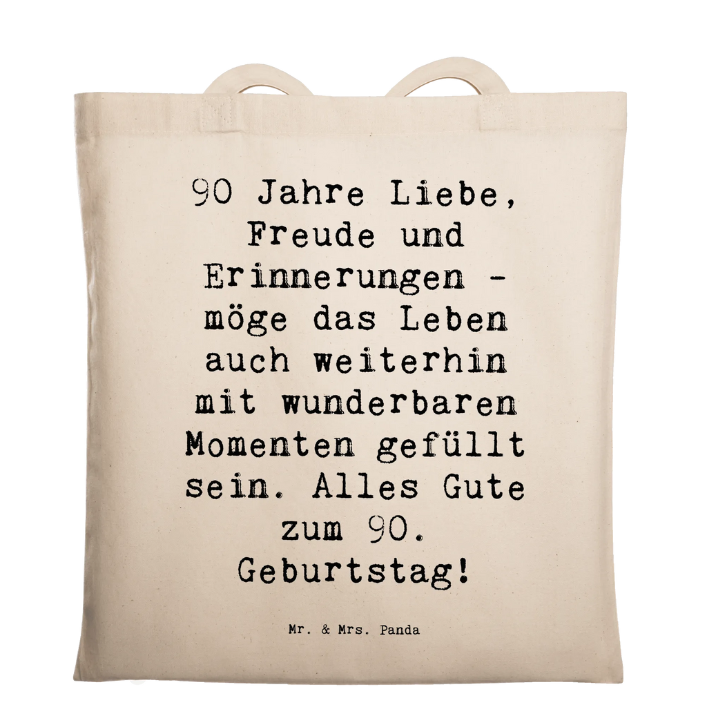 Tragetasche Spruch 90. Geburtstag Beuteltasche, Beutel, Einkaufstasche, Jutebeutel, Stoffbeutel, Tasche, Shopper, Umhängetasche, Strandtasche, Schultertasche, Stofftasche, Tragetasche, Badetasche, Jutetasche, Einkaufstüte, Laptoptasche, Geburtstag, Geburtstagsgeschenk, Geschenk