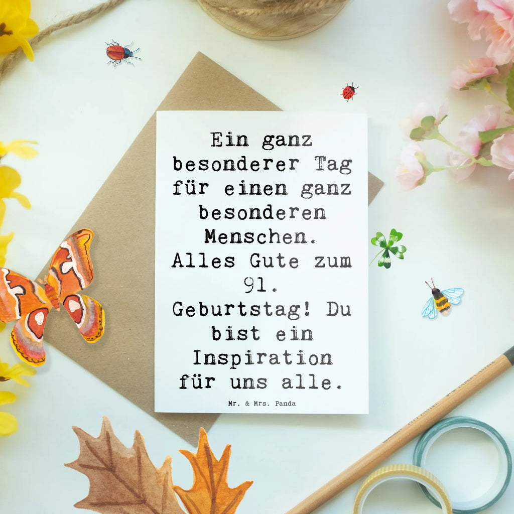 Grußkarte Spruch 91. Geburtstag Grußkarte, Klappkarte, Einladungskarte, Glückwunschkarte, Hochzeitskarte, Geburtstagskarte, Karte, Ansichtskarten, Geburtstag, Geburtstagsgeschenk, Geschenk