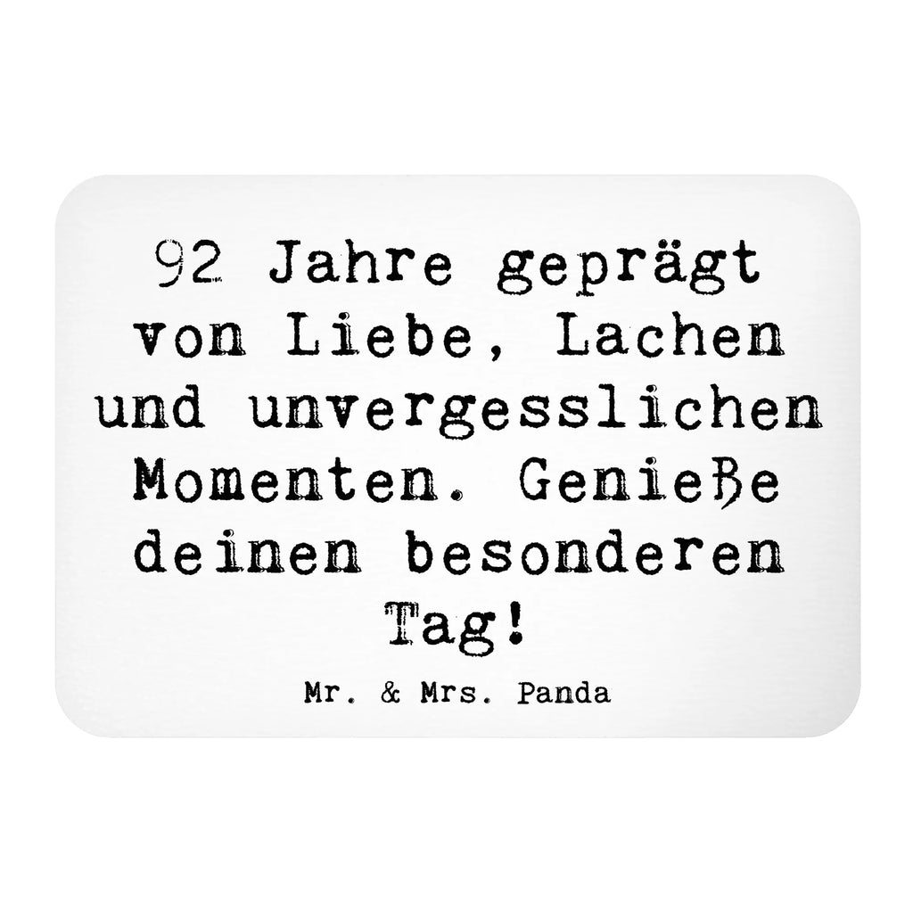 Magnet Spruch 92. Geburtstag Kühlschrankmagnet, Pinnwandmagnet, Souvenir Magnet, Motivmagnete, Dekomagnet, Whiteboard Magnet, Notiz Magnet, Kühlschrank Dekoration, Geburtstag, Geburtstagsgeschenk, Geschenk