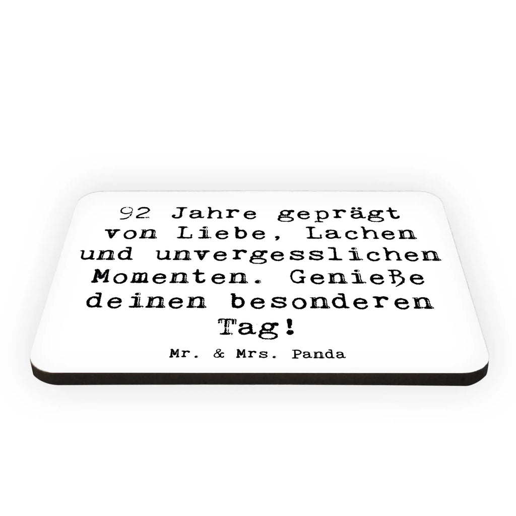 Magnet Spruch 92. Geburtstag Kühlschrankmagnet, Pinnwandmagnet, Souvenir Magnet, Motivmagnete, Dekomagnet, Whiteboard Magnet, Notiz Magnet, Kühlschrank Dekoration, Geburtstag, Geburtstagsgeschenk, Geschenk