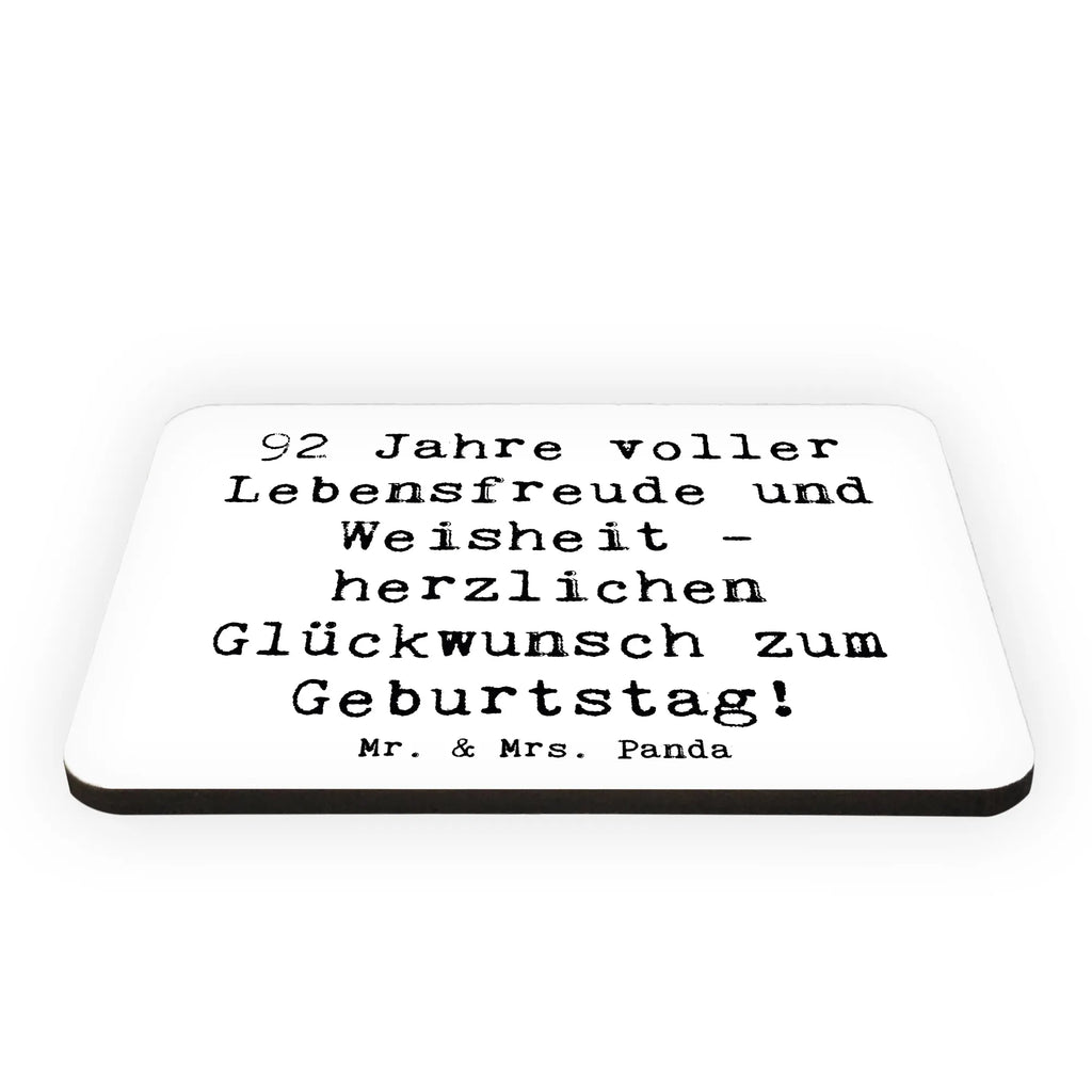 Magnet Spruch 92. Geburtstag Kühlschrankmagnet, Pinnwandmagnet, Souvenir Magnet, Motivmagnete, Dekomagnet, Whiteboard Magnet, Notiz Magnet, Kühlschrank Dekoration, Geburtstag, Geburtstagsgeschenk, Geschenk