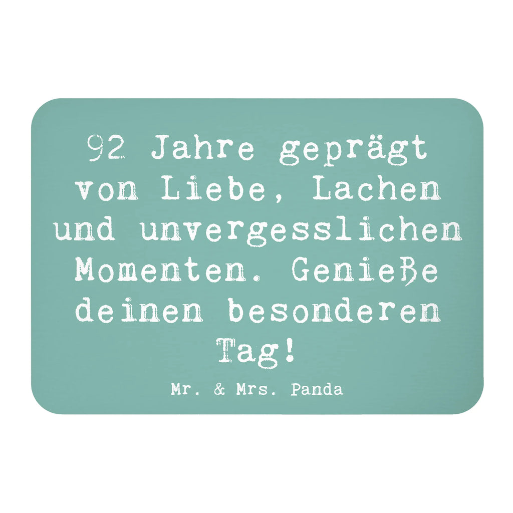 Magnet Spruch 92. Geburtstag Kühlschrankmagnet, Pinnwandmagnet, Souvenir Magnet, Motivmagnete, Dekomagnet, Whiteboard Magnet, Notiz Magnet, Kühlschrank Dekoration, Geburtstag, Geburtstagsgeschenk, Geschenk