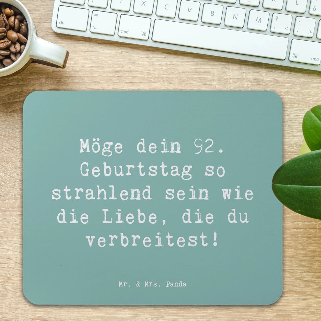 Mauspad Spruch 92. Geburtstag Strahlen Mousepad, Computer zubehör, Büroausstattung, PC Zubehör, Arbeitszimmer, Mauspad, Einzigartiges Mauspad, Designer Mauspad, Mausunterlage, Mauspad Büro, Geburtstag, Geburtstagsgeschenk, Geschenk