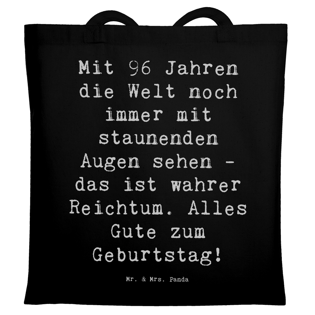 Tragetasche Spruch 96. Geburtstag Freude Beuteltasche, Beutel, Einkaufstasche, Jutebeutel, Stoffbeutel, Tasche, Shopper, Umhängetasche, Strandtasche, Schultertasche, Stofftasche, Tragetasche, Badetasche, Jutetasche, Einkaufstüte, Laptoptasche, Geburtstag, Geburtstagsgeschenk, Geschenk