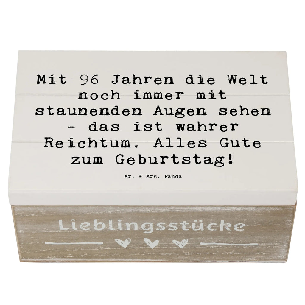 Holzkiste Spruch 96. Geburtstag Freude Holzkiste, Kiste, Schatzkiste, Truhe, Schatulle, XXL, Erinnerungsbox, Erinnerungskiste, Dekokiste, Aufbewahrungsbox, Geschenkbox, Geschenkdose, Geburtstag, Geburtstagsgeschenk, Geschenk