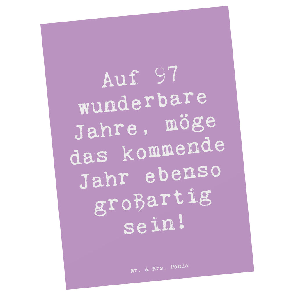 Postkarte Spruch 97. Geburtstag Postkarte, Karte, Geschenkkarte, Grußkarte, Einladung, Ansichtskarte, Geburtstagskarte, Einladungskarte, Dankeskarte, Ansichtskarten, Einladung Geburtstag, Einladungskarten Geburtstag, Geburtstag, Geburtstagsgeschenk, Geschenk