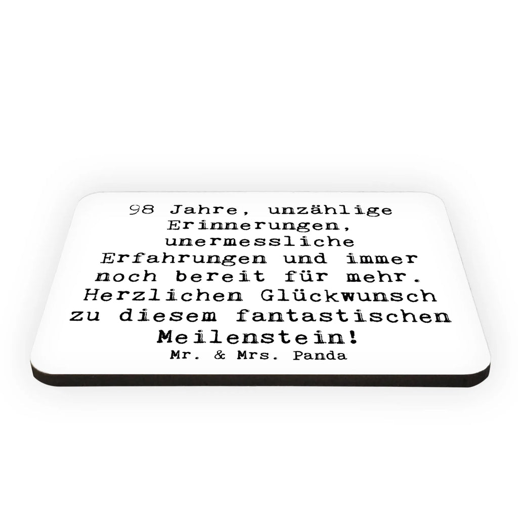 Magnet Spruch 98. Geburtstag Kühlschrankmagnet, Pinnwandmagnet, Souvenir Magnet, Motivmagnete, Dekomagnet, Whiteboard Magnet, Notiz Magnet, Kühlschrank Dekoration, Geburtstag, Geburtstagsgeschenk, Geschenk