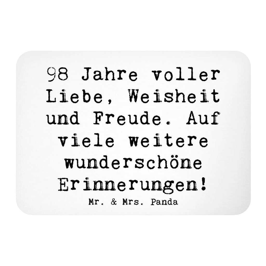 Magnet Spruch 98. Geburtstag Freude Kühlschrankmagnet, Pinnwandmagnet, Souvenir Magnet, Motivmagnete, Dekomagnet, Whiteboard Magnet, Notiz Magnet, Kühlschrank Dekoration, Geburtstag, Geburtstagsgeschenk, Geschenk