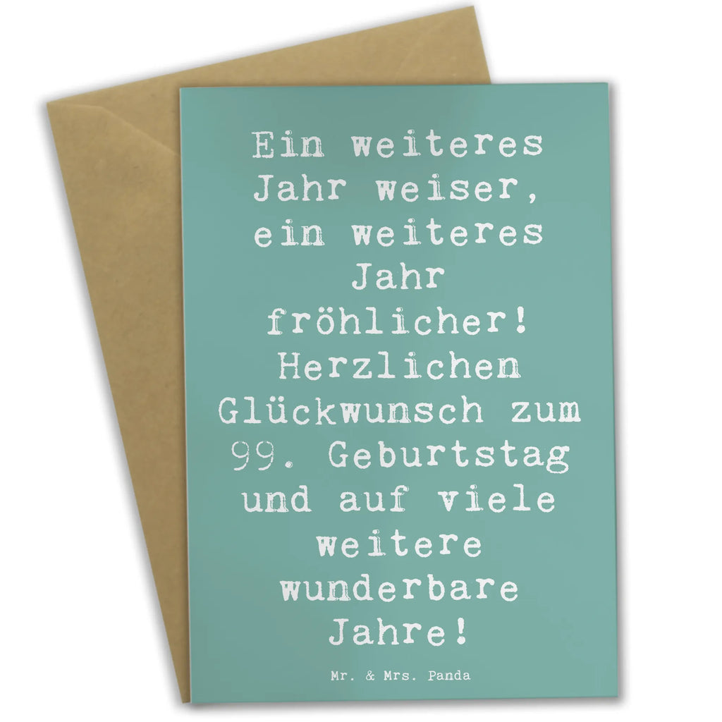 Grußkarte Spruch 99. Geburtstag Freude Grußkarte, Klappkarte, Einladungskarte, Glückwunschkarte, Hochzeitskarte, Geburtstagskarte, Karte, Ansichtskarten, Geburtstag, Geburtstagsgeschenk, Geschenk