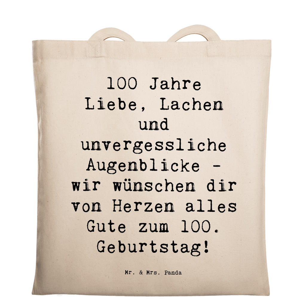 Tragetasche Spruch 100. Geburtstag Beuteltasche, Beutel, Einkaufstasche, Jutebeutel, Stoffbeutel, Tasche, Shopper, Umhängetasche, Strandtasche, Schultertasche, Stofftasche, Tragetasche, Badetasche, Jutetasche, Einkaufstüte, Laptoptasche, Geburtstag, Geburtstagsgeschenk, Geschenk