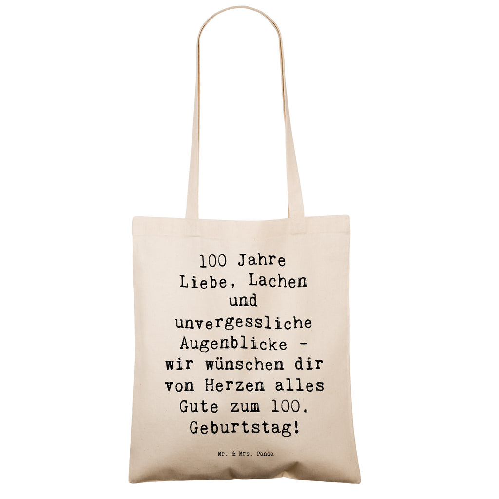 Tragetasche Spruch 100. Geburtstag Beuteltasche, Beutel, Einkaufstasche, Jutebeutel, Stoffbeutel, Tasche, Shopper, Umhängetasche, Strandtasche, Schultertasche, Stofftasche, Tragetasche, Badetasche, Jutetasche, Einkaufstüte, Laptoptasche, Geburtstag, Geburtstagsgeschenk, Geschenk