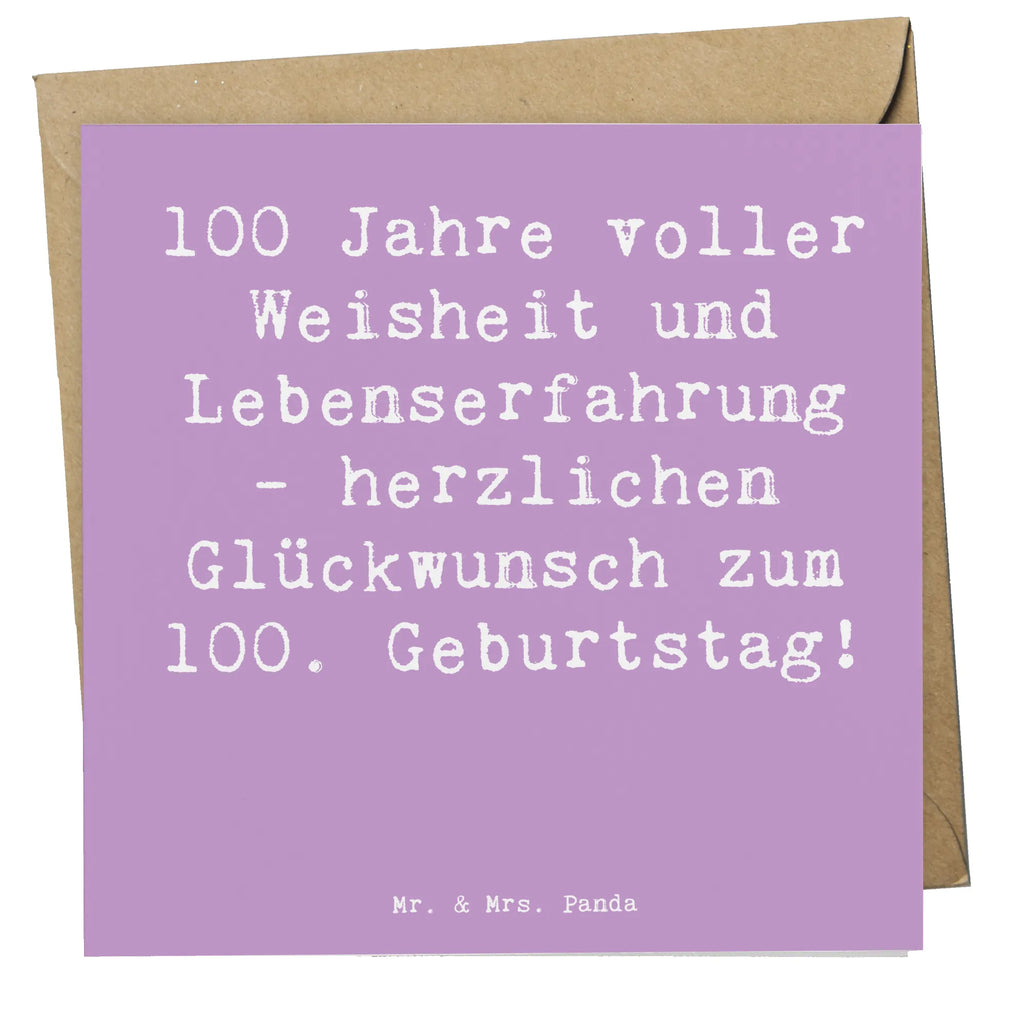 Deluxe Karte Spruch 100. Geburtstag Karte, Grußkarte, Klappkarte, Einladungskarte, Glückwunschkarte, Hochzeitskarte, Geburtstagskarte, Hochwertige Grußkarte, Hochwertige Klappkarte, Geburtstag, Geburtstagsgeschenk, Geschenk