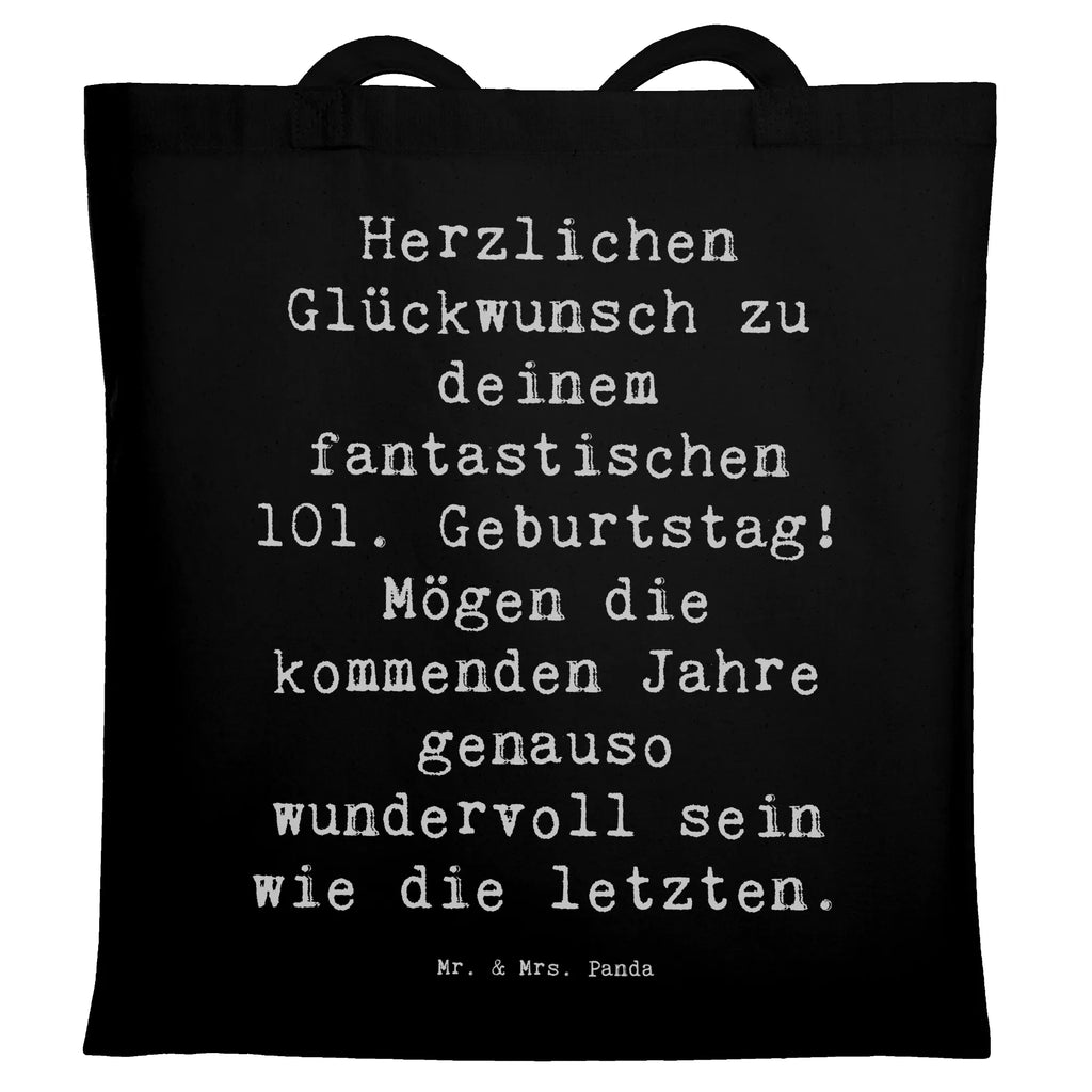 Tragetasche Spruch 101. Geburtstag Beuteltasche, Beutel, Einkaufstasche, Jutebeutel, Stoffbeutel, Tasche, Shopper, Umhängetasche, Strandtasche, Schultertasche, Stofftasche, Tragetasche, Badetasche, Jutetasche, Einkaufstüte, Laptoptasche, Geburtstag, Geburtstagsgeschenk, Geschenk