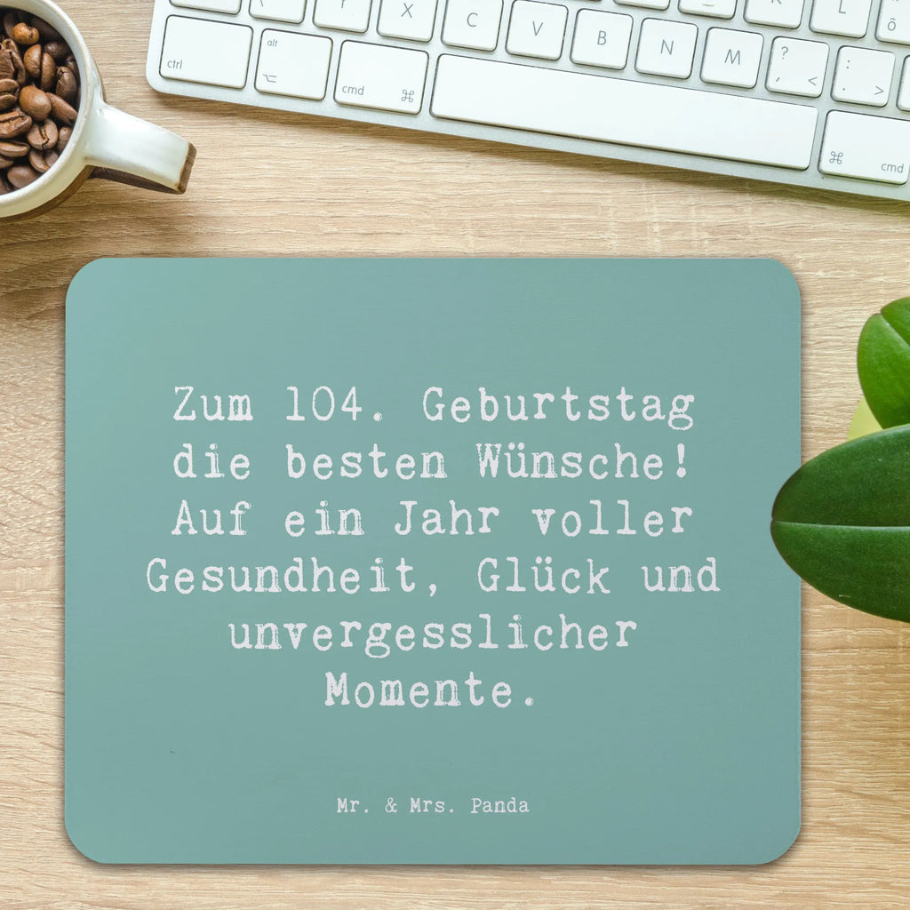 Mauspad Spruch 104. Geburtstag Glückwünsche Mousepad, Computer zubehör, Büroausstattung, PC Zubehör, Arbeitszimmer, Mauspad, Einzigartiges Mauspad, Designer Mauspad, Mausunterlage, Mauspad Büro, Geburtstag, Geburtstagsgeschenk, Geschenk