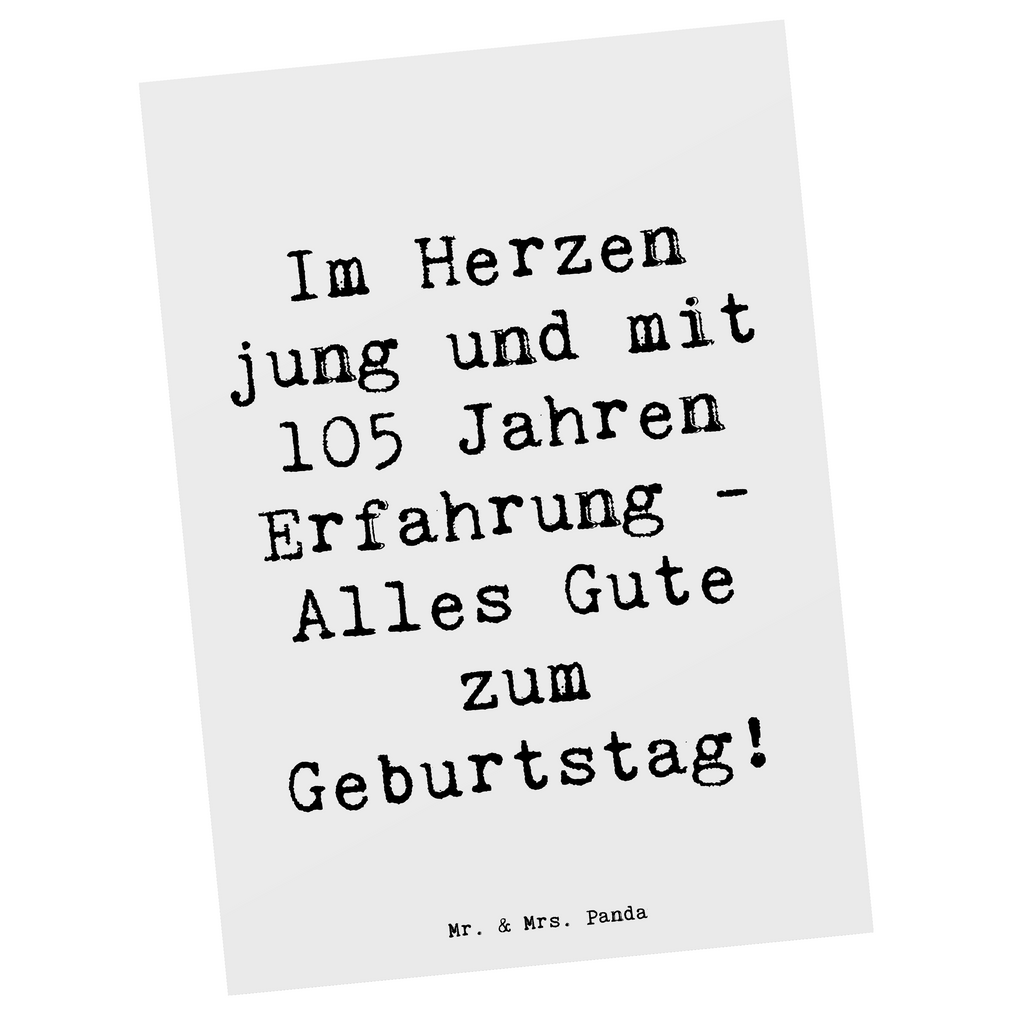 Postkarte Spruch 105. Geburtstag Postkarte, Karte, Geschenkkarte, Grußkarte, Einladung, Ansichtskarte, Geburtstagskarte, Einladungskarte, Dankeskarte, Ansichtskarten, Einladung Geburtstag, Einladungskarten Geburtstag, Geburtstag, Geburtstagsgeschenk, Geschenk