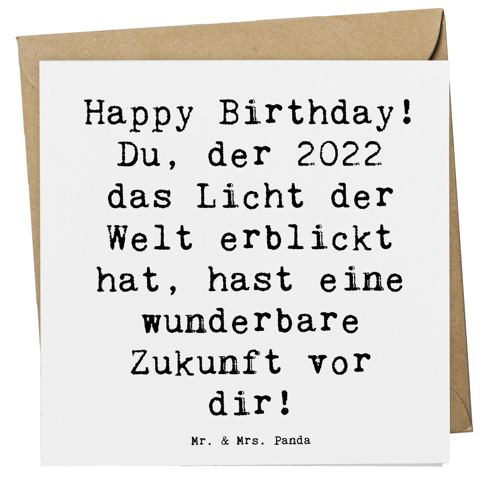 Deluxe Karte Spruch 2022 Geburtstag Karte, Grußkarte, Klappkarte, Einladungskarte, Glückwunschkarte, Hochzeitskarte, Geburtstagskarte, Hochwertige Grußkarte, Hochwertige Klappkarte, Geburtstag, Geburtstagsgeschenk, Geschenk