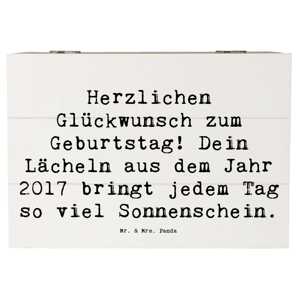 Holzkiste Spruch 2017 Geburtstag Lächeln Holzkiste, Kiste, Schatzkiste, Truhe, Schatulle, XXL, Erinnerungsbox, Erinnerungskiste, Dekokiste, Aufbewahrungsbox, Geschenkbox, Geschenkdose, Geburtstag, Geburtstagsgeschenk, Geschenk