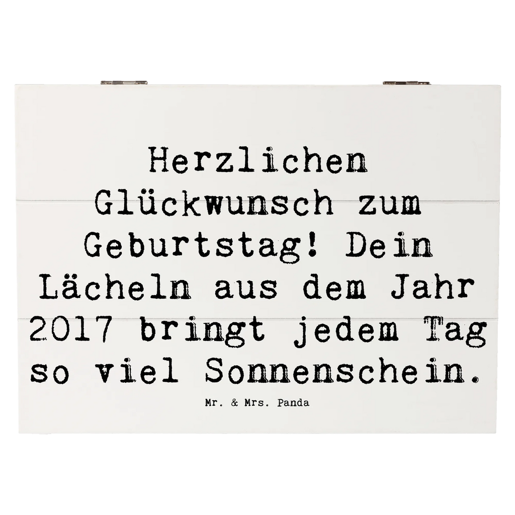 Holzkiste Spruch 2017 Geburtstag Lächeln Holzkiste, Kiste, Schatzkiste, Truhe, Schatulle, XXL, Erinnerungsbox, Erinnerungskiste, Dekokiste, Aufbewahrungsbox, Geschenkbox, Geschenkdose, Geburtstag, Geburtstagsgeschenk, Geschenk