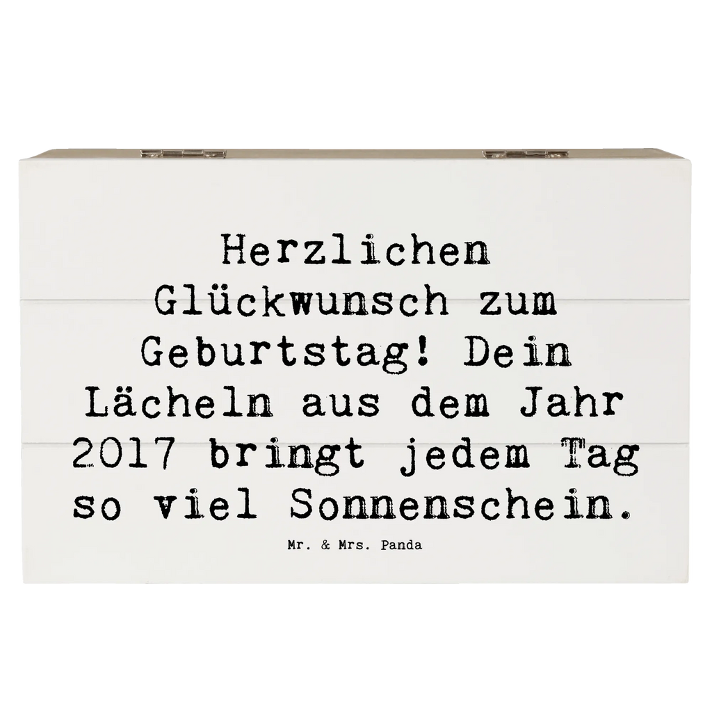 Holzkiste Spruch 2017 Geburtstag Lächeln Holzkiste, Kiste, Schatzkiste, Truhe, Schatulle, XXL, Erinnerungsbox, Erinnerungskiste, Dekokiste, Aufbewahrungsbox, Geschenkbox, Geschenkdose, Geburtstag, Geburtstagsgeschenk, Geschenk