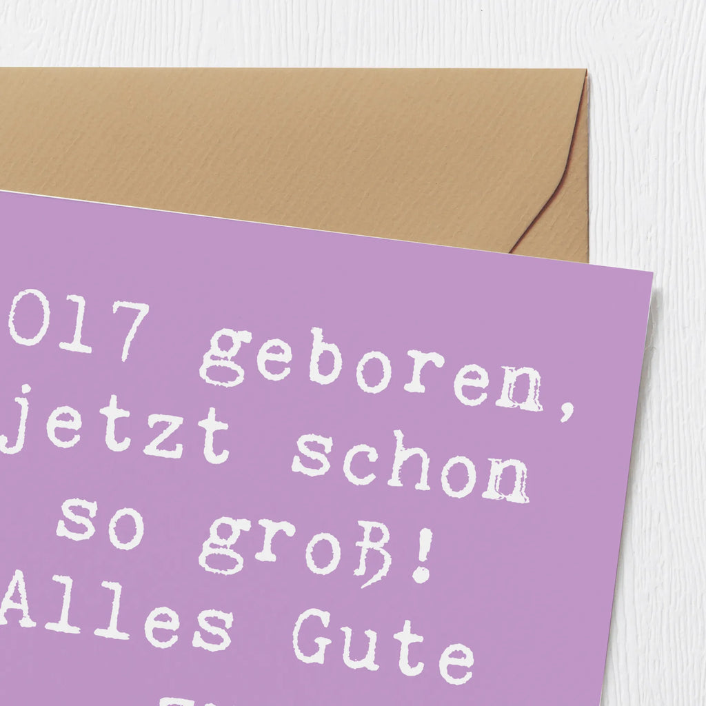 Deluxe Karte Spruch 2017 Geburtstag Karte, Grußkarte, Klappkarte, Einladungskarte, Glückwunschkarte, Hochzeitskarte, Geburtstagskarte, Hochwertige Grußkarte, Hochwertige Klappkarte, Geburtstag, Geburtstagsgeschenk, Geschenk