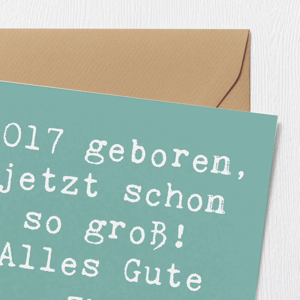 Deluxe Karte Spruch 2017 Geburtstag Karte, Grußkarte, Klappkarte, Einladungskarte, Glückwunschkarte, Hochzeitskarte, Geburtstagskarte, Hochwertige Grußkarte, Hochwertige Klappkarte, Geburtstag, Geburtstagsgeschenk, Geschenk