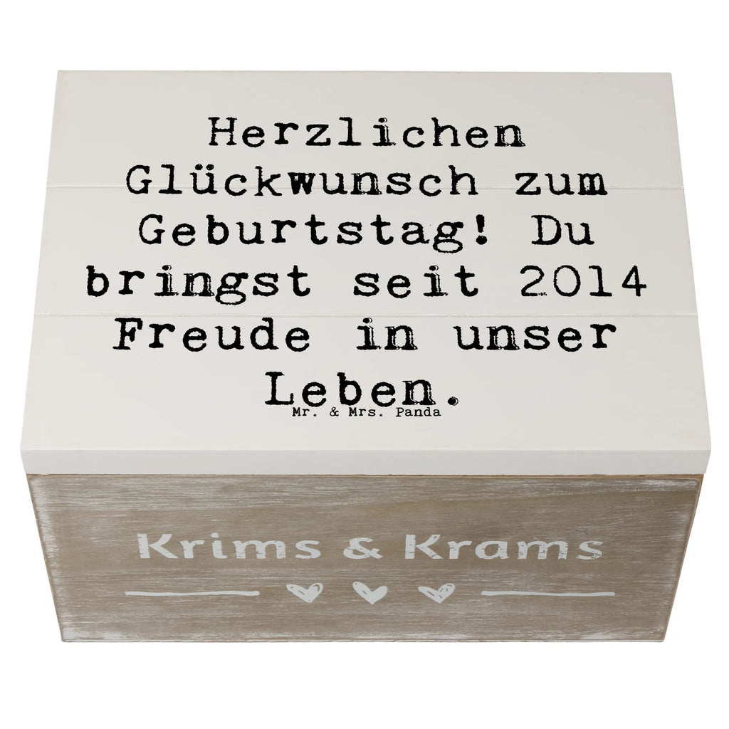 Holzkiste Spruch 2014 Geburtstag Freude Holzkiste, Kiste, Schatzkiste, Truhe, Schatulle, XXL, Erinnerungsbox, Erinnerungskiste, Dekokiste, Aufbewahrungsbox, Geschenkbox, Geschenkdose, Geburtstag, Geburtstagsgeschenk, Geschenk