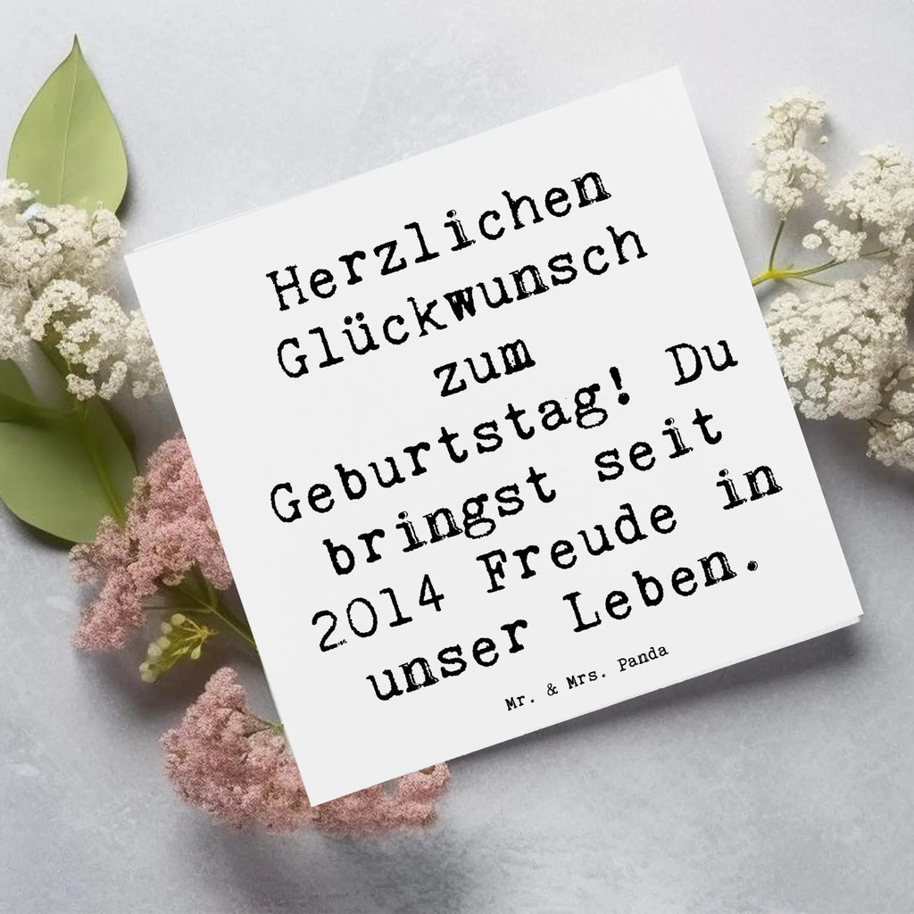 Deluxe Karte Spruch 2014 Geburtstag Freude Karte, Grußkarte, Klappkarte, Einladungskarte, Glückwunschkarte, Hochzeitskarte, Geburtstagskarte, Hochwertige Grußkarte, Hochwertige Klappkarte, Geburtstag, Geburtstagsgeschenk, Geschenk