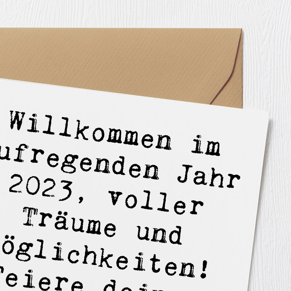 Deluxe Karte Spruch 2023 Geburtstag Freude Karte, Grußkarte, Klappkarte, Einladungskarte, Glückwunschkarte, Hochzeitskarte, Geburtstagskarte, Hochwertige Grußkarte, Hochwertige Klappkarte, Geburtstag, Geburtstagsgeschenk, Geschenk