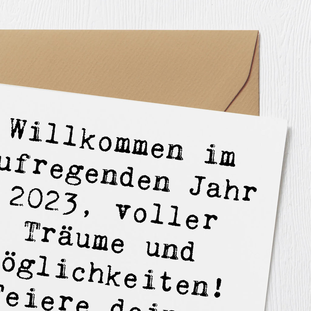 Deluxe Karte Spruch 2023 Geburtstag Freude Karte, Grußkarte, Klappkarte, Einladungskarte, Glückwunschkarte, Hochzeitskarte, Geburtstagskarte, Hochwertige Grußkarte, Hochwertige Klappkarte, Geburtstag, Geburtstagsgeschenk, Geschenk