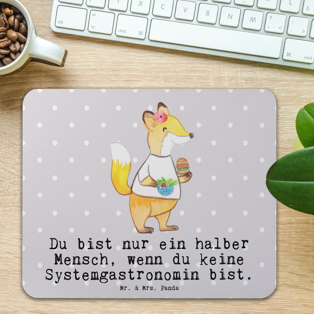 Mauspad Systemgastronomin mit Herz Mousepad, Computer zubehör, Büroausstattung, PC Zubehör, Arbeitszimmer, Mauspad, Einzigartiges Mauspad, Designer Mauspad, Mausunterlage, Mauspad Büro, Beruf, Ausbildung, Jubiläum, Abschied, Rente, Kollege, Kollegin, Geschenk, Schenken, Arbeitskollege, Mitarbeiter, Firma, Danke, Dankeschön