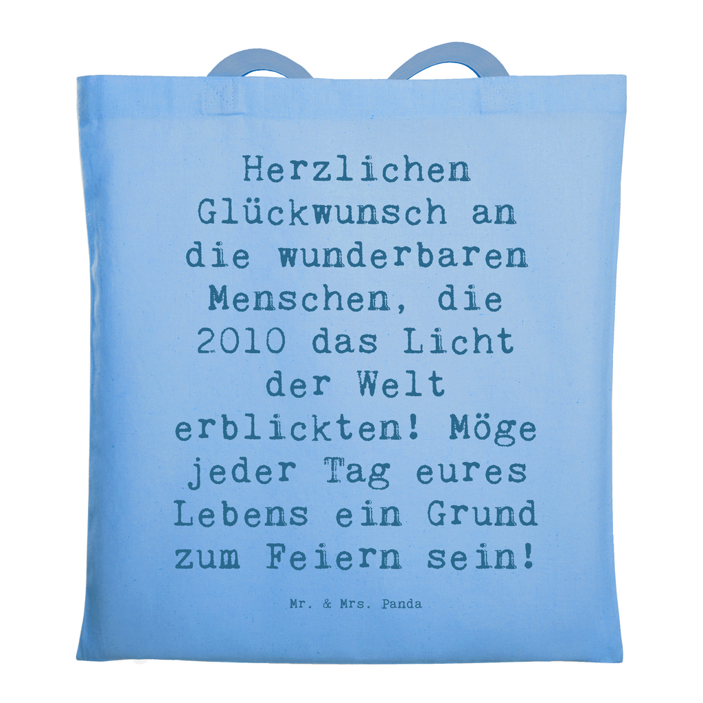 Tragetasche Spruch 2010 Geburtstag Beuteltasche, Beutel, Einkaufstasche, Jutebeutel, Stoffbeutel, Tasche, Shopper, Umhängetasche, Strandtasche, Schultertasche, Stofftasche, Tragetasche, Badetasche, Jutetasche, Einkaufstüte, Laptoptasche, Geburtstag, Geburtstagsgeschenk, Geschenk