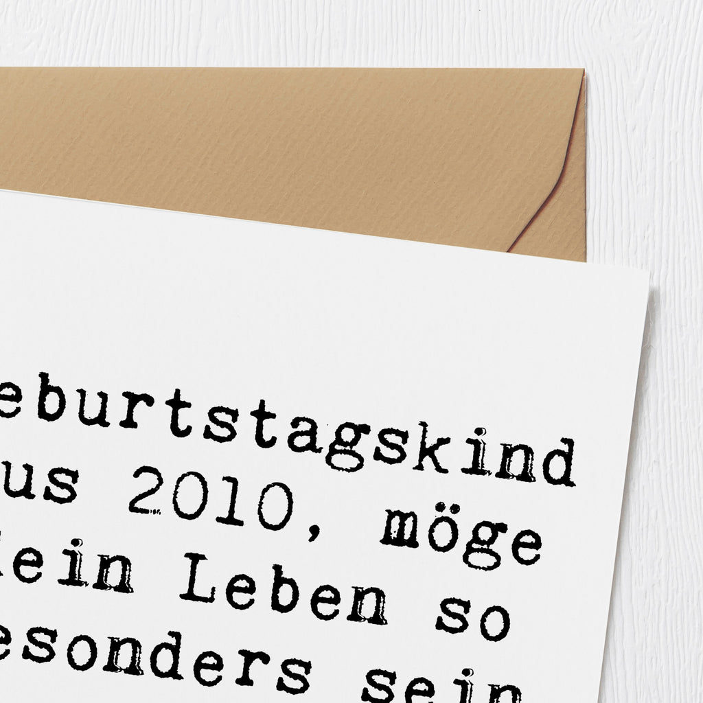 Deluxe Karte Spruch 2010 Geburtstag Karte, Grußkarte, Klappkarte, Einladungskarte, Glückwunschkarte, Hochzeitskarte, Geburtstagskarte, Hochwertige Grußkarte, Hochwertige Klappkarte, Geburtstag, Geburtstagsgeschenk, Geschenk