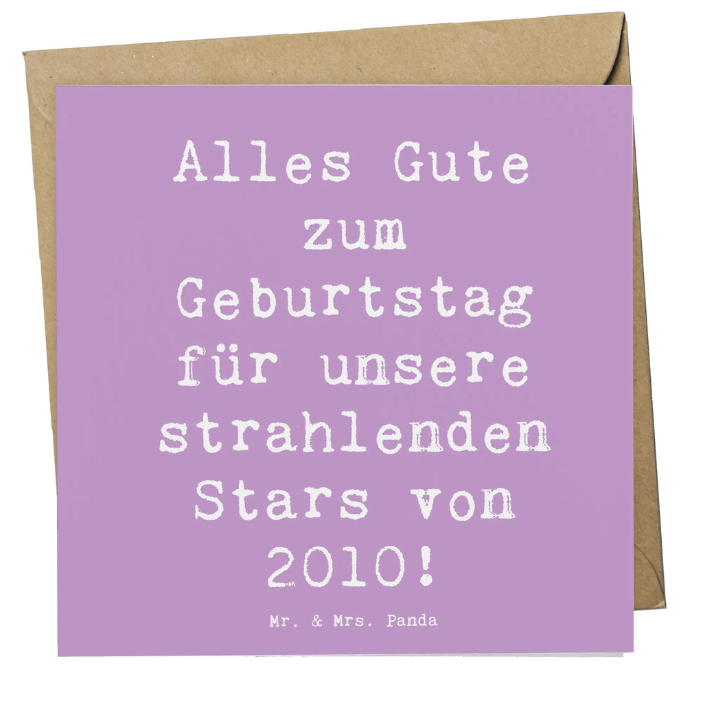 Deluxe Karte Spruch 2010 Geburtstag Stars Karte, Grußkarte, Klappkarte, Einladungskarte, Glückwunschkarte, Hochzeitskarte, Geburtstagskarte, Hochwertige Grußkarte, Hochwertige Klappkarte, Geburtstag, Geburtstagsgeschenk, Geschenk