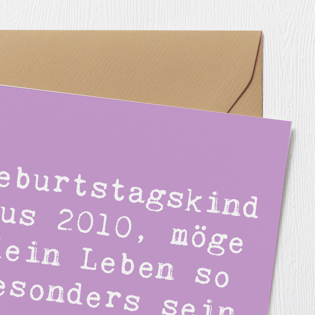 Deluxe Karte Spruch 2010 Geburtstag Karte, Grußkarte, Klappkarte, Einladungskarte, Glückwunschkarte, Hochzeitskarte, Geburtstagskarte, Hochwertige Grußkarte, Hochwertige Klappkarte, Geburtstag, Geburtstagsgeschenk, Geschenk