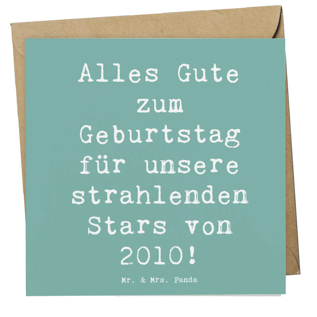 Deluxe Karte Spruch 2010 Geburtstag Stars Karte, Grußkarte, Klappkarte, Einladungskarte, Glückwunschkarte, Hochzeitskarte, Geburtstagskarte, Hochwertige Grußkarte, Hochwertige Klappkarte, Geburtstag, Geburtstagsgeschenk, Geschenk