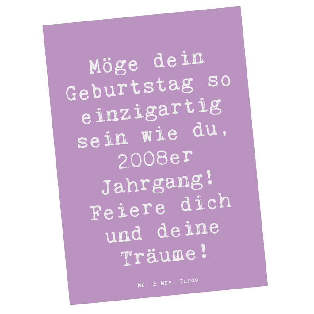 Postkarte Spruch 2008 Geburtstag Einzigartig Postkarte, Karte, Geschenkkarte, Grußkarte, Einladung, Ansichtskarte, Geburtstagskarte, Einladungskarte, Dankeskarte, Ansichtskarten, Einladung Geburtstag, Einladungskarten Geburtstag, Geburtstag, Geburtstagsgeschenk, Geschenk